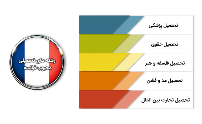 رشته های تحصیلی محبوب در فرانسه 