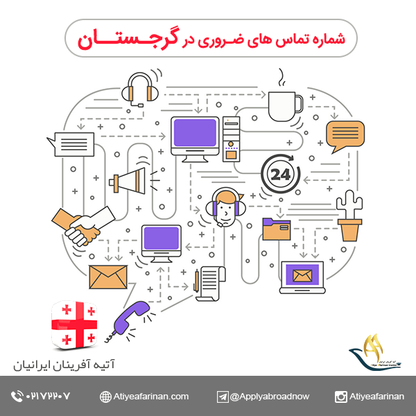 شماره تماس های ضروری در گرجستان