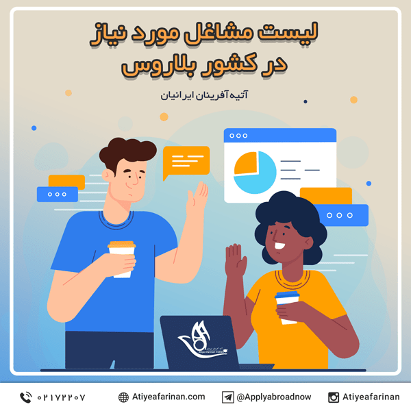 لیست مشاغل مورد نیاز در کشور بلاروس