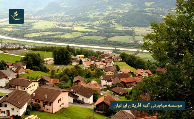 شهر تریزنبرگ در کشور لیختن اشتاین 