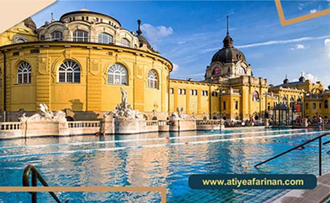 حمام های آب گرم سیچینی در کشور مجارستان (Széchenyi Thermal Baths)