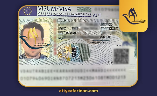 نمونه ویزای جستجوی کار اتریش